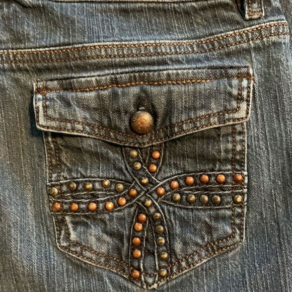 CODE BLEU -Brigitte style  STUDDED POCKET‎ jeans- size 12 - Picture 9 of 16